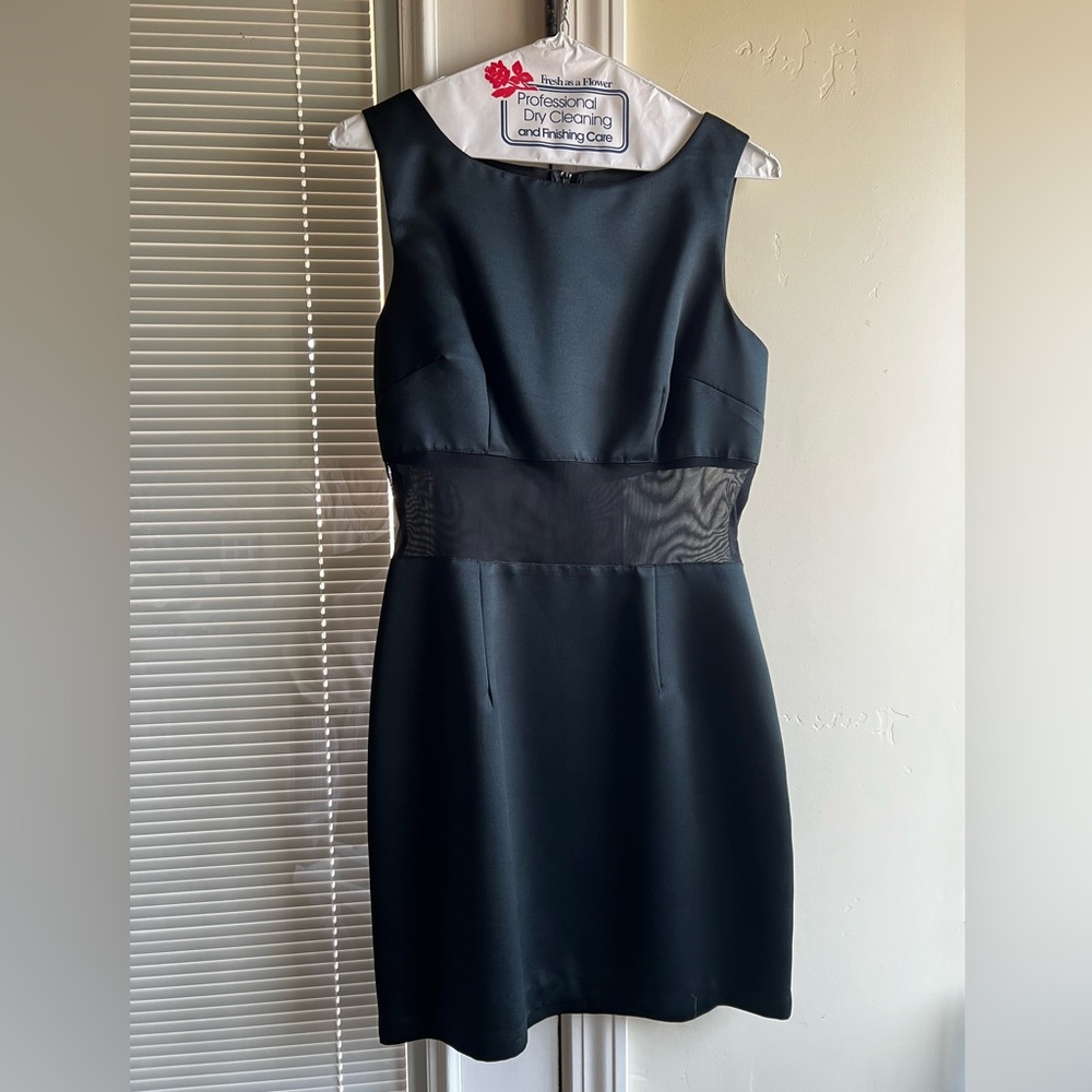Black Market “Little Black Dress” Sheer Elegant Cocktail Dinner Dress